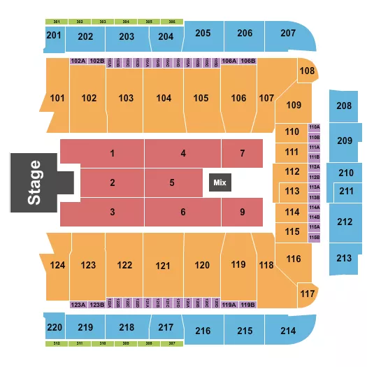 seating chart for CFG Bank Arena - Melanie Martinez - eventticketscenter.com