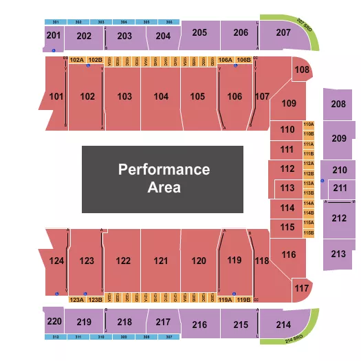 seating chart for CFG Bank Arena - Monster Trucks - eventticketscenter.com