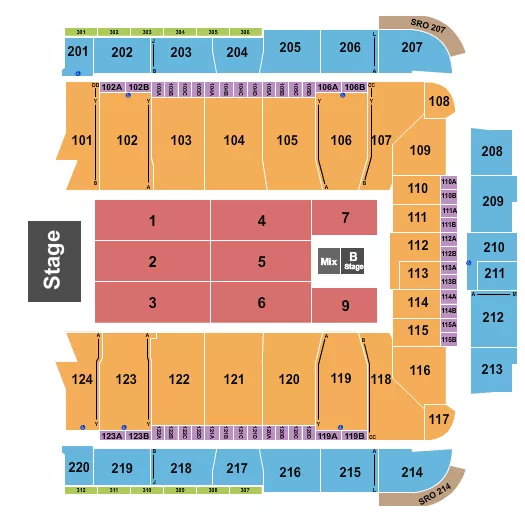 seating chart for CFG Bank Arena - Pentatonix - eventticketscenter.com