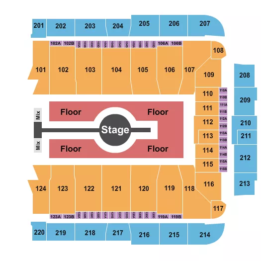 seating chart for CFG Bank Arena - Rod Wave - eventticketscenter.com