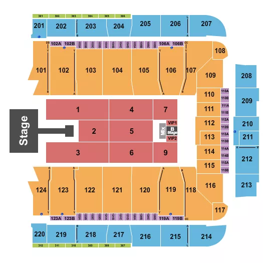 seating chart for CFG Bank Arena - Summer Walker - eventticketscenter.com