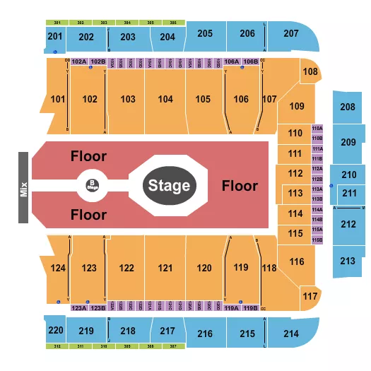 seating chart for CFG Bank Arena - Tame Impala - eventticketscenter.com