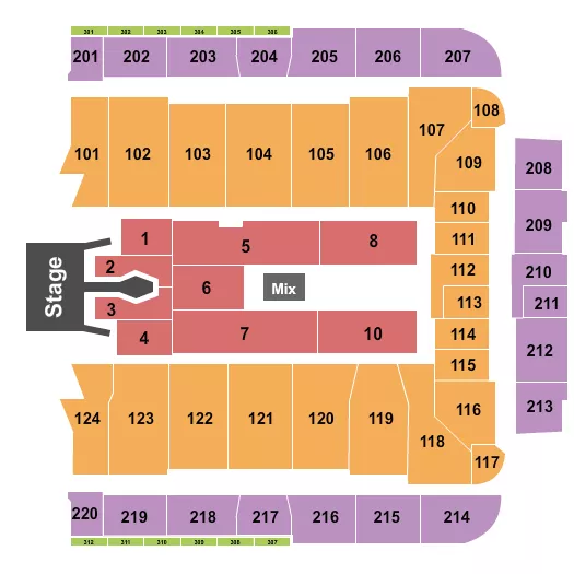 seating chart for CFG Bank Arena - Tim McGraw 2023 - eventticketscenter.com