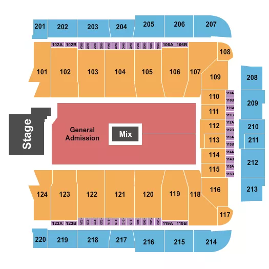 seating chart for CFG Bank Arena - Twenty One Pilots - eventticketscenter.com