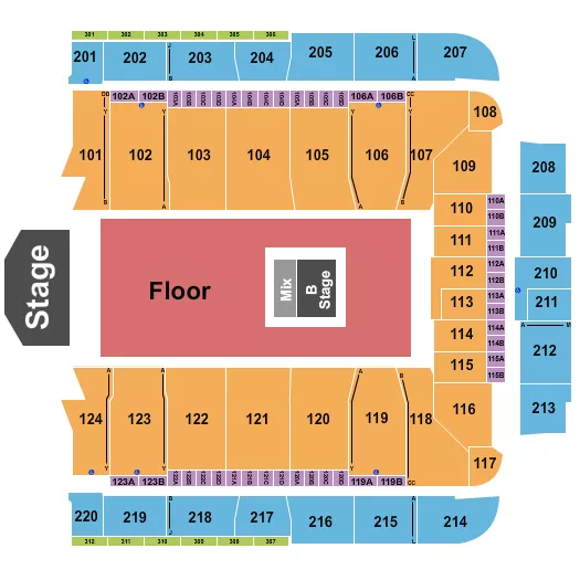 seating chart for CFG Bank Arena - Tyler The Creator - eventticketscenter.com