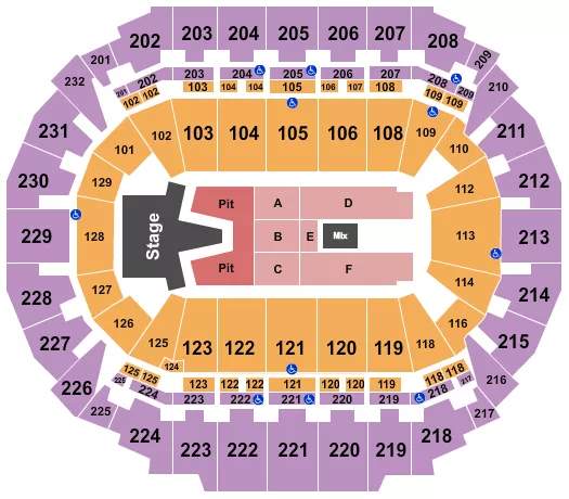 seating chart for CHI Health Center Omaha - AJR - eventticketscenter.com