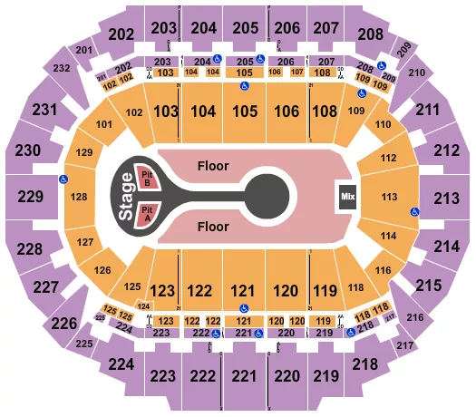 seating chart for CHI Health Center Omaha - Benson Boone - eventticketscenter.com