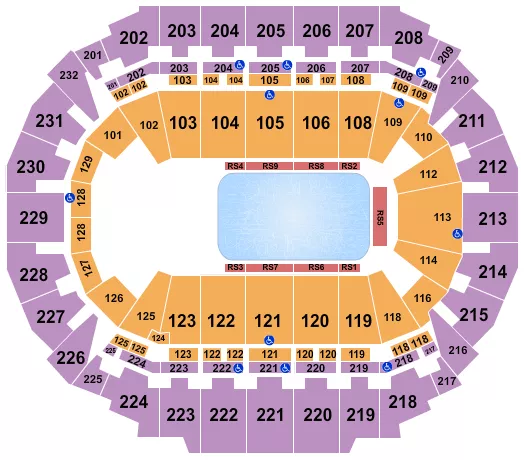 seating chart for CHI Health Center Omaha - Disney On Ice 2 - eventticketscenter.com