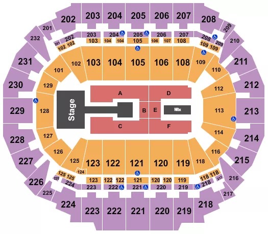seating chart for CHI Health Center Omaha - Endstage Catwalk - eventticketscenter.com