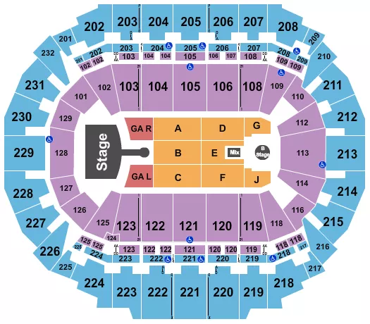 seating chart for CHI Health Center Omaha - Greta Van Fleet - eventticketscenter.com