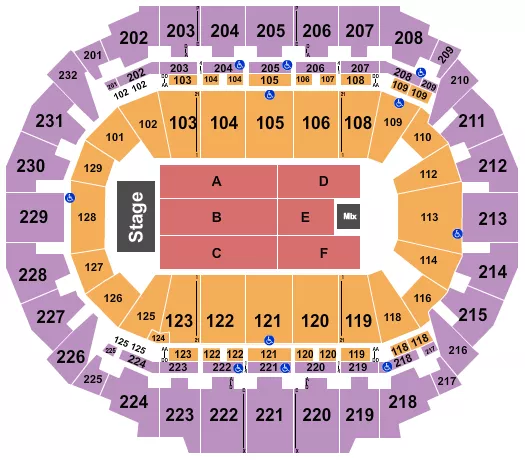 seating chart for CHI Health Center Omaha - Jeff Dunham - eventticketscenter.com