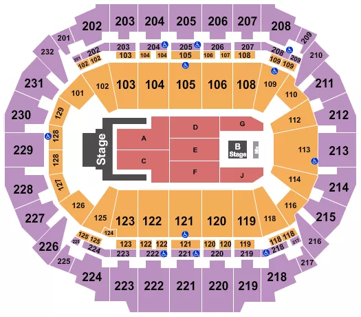 seating chart for CHI Health Center Omaha - Jelly Roll - eventticketscenter.com