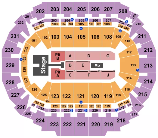 seating chart for CHI Health Center Omaha - Kelsea Ballerini - eventticketscenter.com