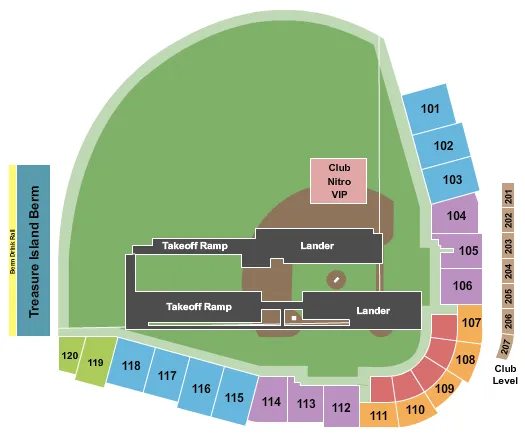 seating chart for CHS Field - Nitro Circus - eventticketscenter.com