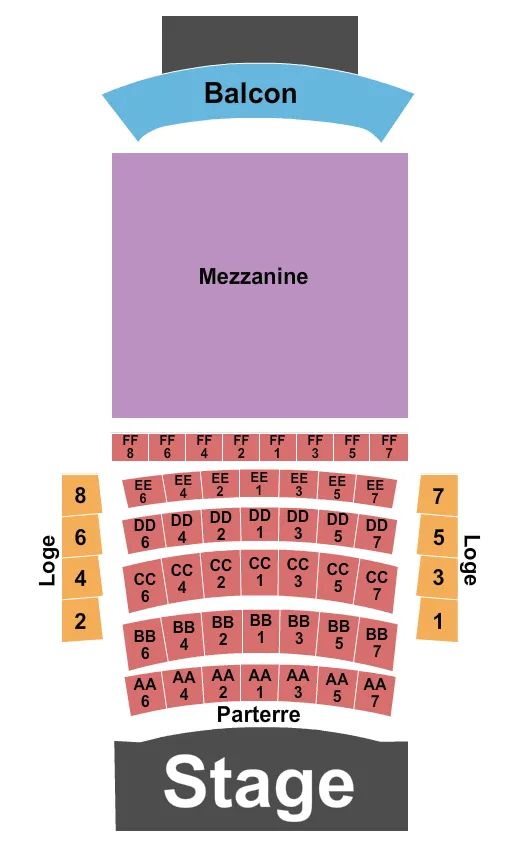 seating chart for Cabaret Du Casino De Montreal - Claude Dubois - eventticketscenter.com