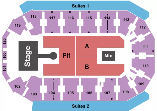 seating chart for Cable Dahmer Arena - Louis Tomlinson - eventticketscenter.com