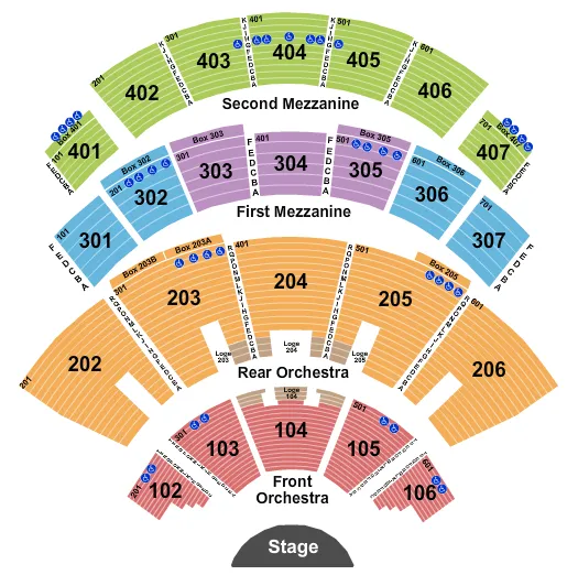 Section 307 at The Colosseum at Caesars Palace 