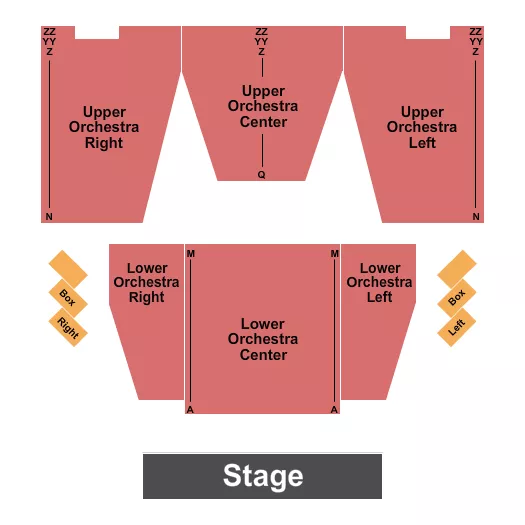 seating chart for Cailloux Theater - Endstage - eventticketscenter.com