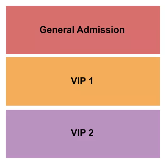 seating chart for Cains Ballroom - GA/VIP1/VIP2 - eventticketscenter.com