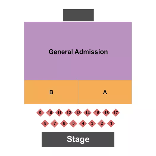 seating chart for Cains Ballroom - Tables/GA - eventticketscenter.com