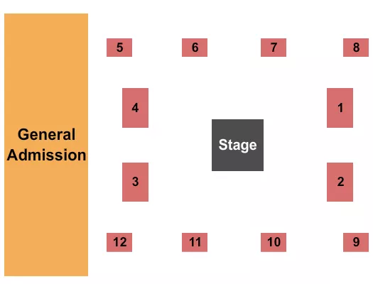 seating chart for Cajundome Convention Center - GA & Tables - eventticketscenter.com