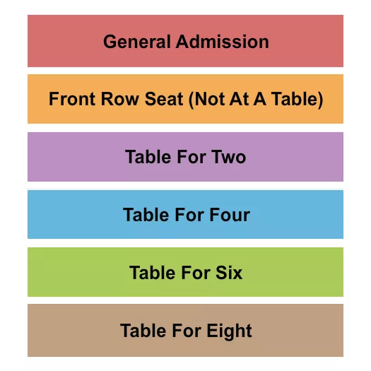 seating chart for California Ballroom - GA/Seat/Tables - eventticketscenter.com