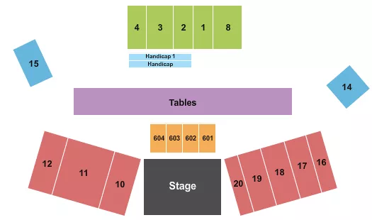 seating chart for California Mid-state Fair Grounds - Endstage 3 - eventticketscenter.com