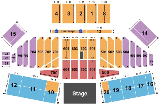 seating chart for California Mid-state Fair Grounds - Cardi B - eventticketscenter.com