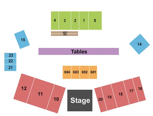 seating chart for California Mid-state Fair Grounds - Dwight Yoakam - eventticketscenter.com