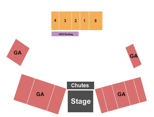 seating chart for California Mid-state Fair Grounds - Rodeo - eventticketscenter.com