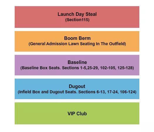 seating chart for Camelback Ranch Stadium - Boom Ball - eventticketscenter.com