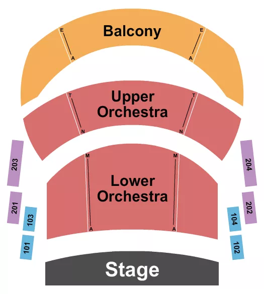 seating chart for Campus Commons Performance Hall - Endstage - eventticketscenter.com