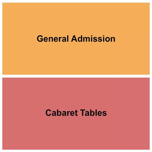 seating chart for Turner Hall Ballroom - GA/Cabaret Tables - eventticketscenter.com