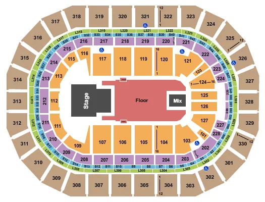 seating chart for Canada Life Centre - Diljit Dosanjh - eventticketscenter.com