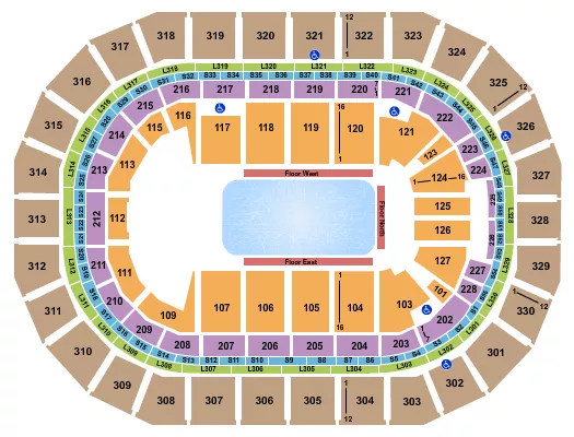 seating chart for Canada Life Centre - Disney On Ice - eventticketscenter.com