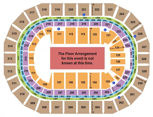 seating chart for Canada Life Centre - Generic Floor - eventticketscenter.com