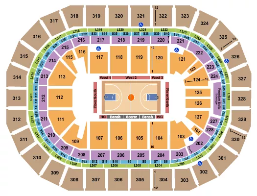 seating chart for Canada Life Centre - Basketball - Globetrotters - eventticketscenter.com