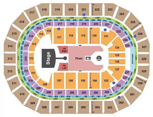 seating chart for Canada Life Centre - Greta Van Fleet - eventticketscenter.com