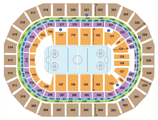 seating chart for Canada Life Centre - Hockey - eventticketscenter.com