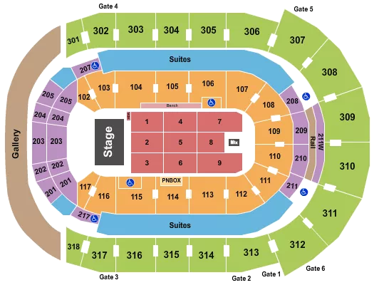 seating chart for Canada Life Place - Endstage 7 - eventticketscenter.com