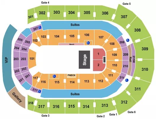 seating chart for Canada Life Place - Half House 3 - eventticketscenter.com