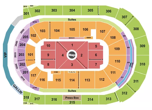 seating chart for Canada Life Place - Nate Bargatze - eventticketscenter.com
