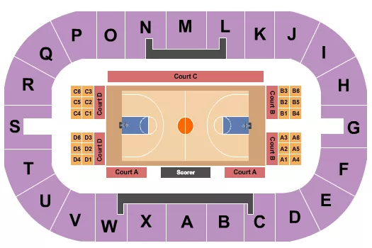 seating chart for WinSport Event Centre At Canada Olympic Park - Basketball - Calgary Surge - eventticketscenter.com