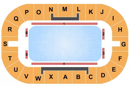 seating chart for WinSport Event Centre At Canada Olympic Park - Stars on Ice - eventticketscenter.com