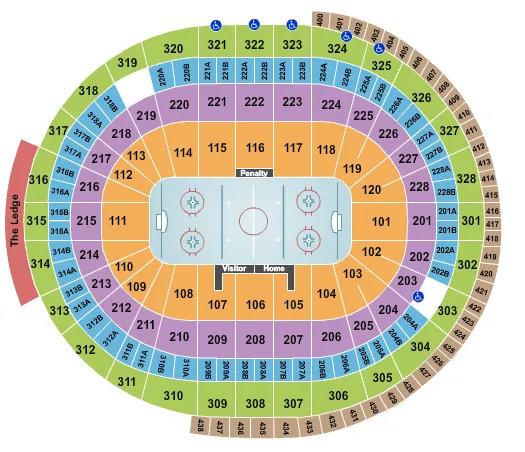seating chart for Canadian Tire Centre - Hockey - eventticketscenter.com
