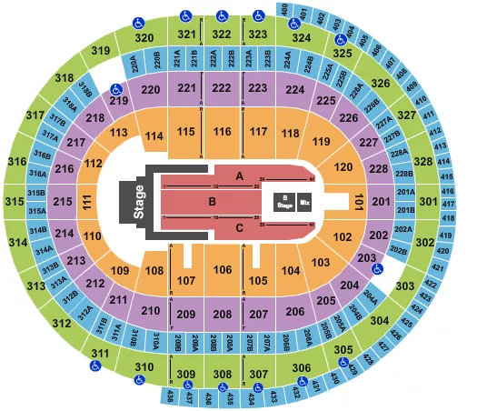 seating chart for Canadian Tire Centre - Jelly Roll - eventticketscenter.com