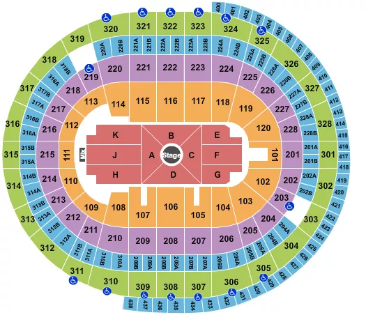 seating chart for Canadian Tire Centre - Nate Bargatze - eventticketscenter.com