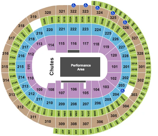 seating chart for Canadian Tire Centre - PBR - eventticketscenter.com