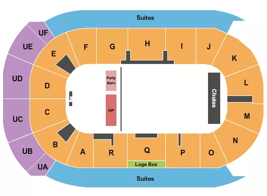 seating chart for Co-Op Place - PBR - eventticketscenter.com