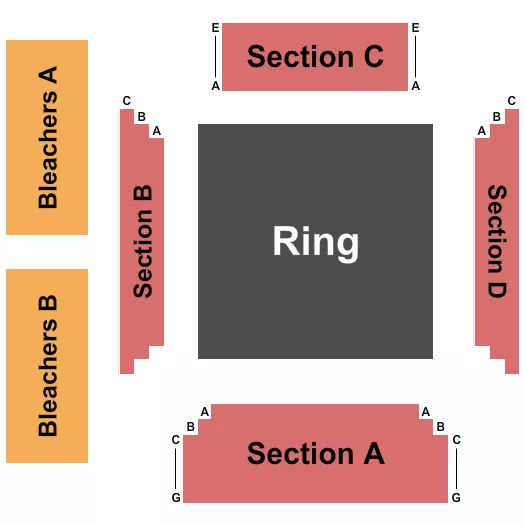 seating chart for Canandaigua Civic Center - Midget Wrestling - eventticketscenter.com